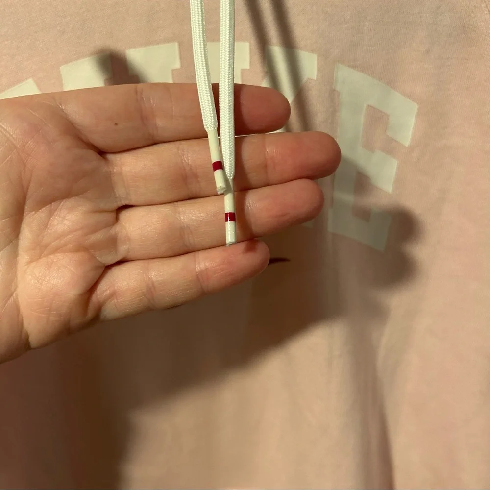 Nike Pink Center Swoosh Women’s Hoodie Sweatshirt EUC XS